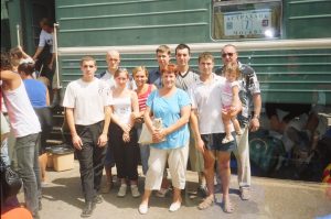 Астраханцы в поисковой экспедиции в Калужской области, 1996 год
